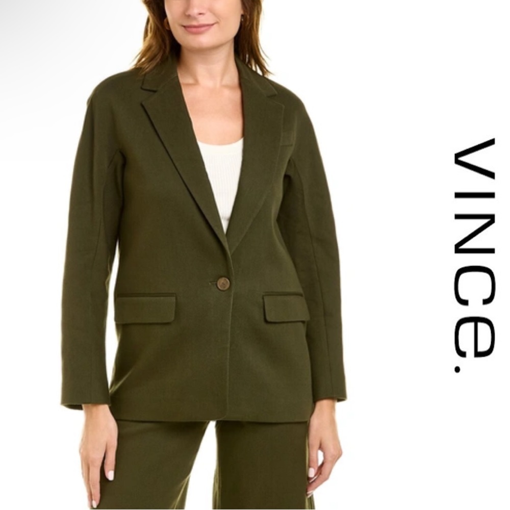 NWT Vince. Blazer Coat in Tuscan Olive